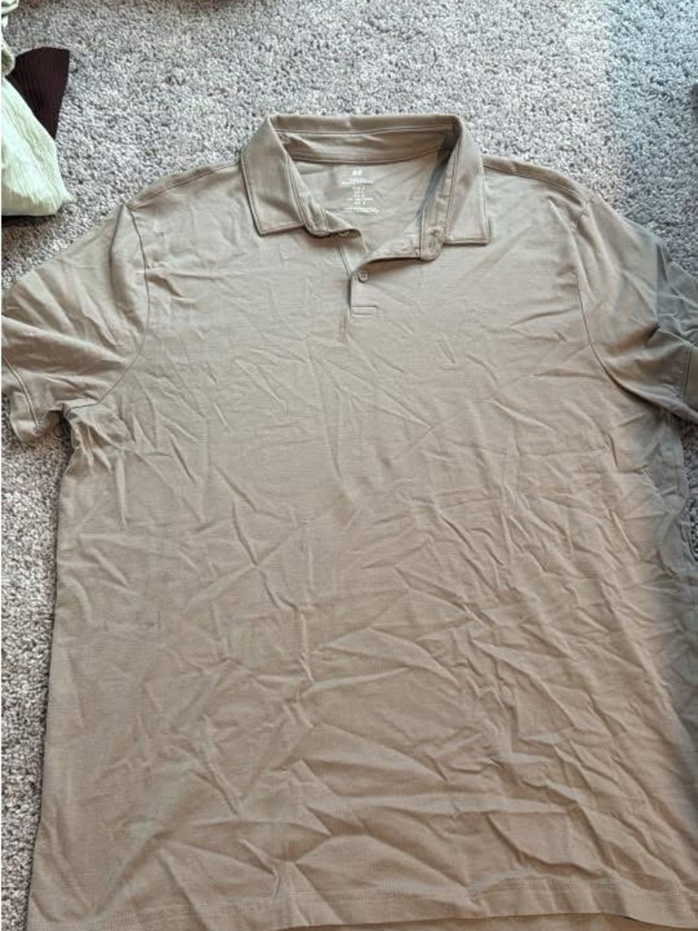 H&M Men's Polo Shirt - Taupe